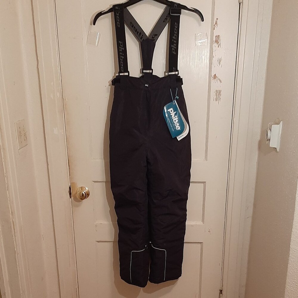 Boys' Waterproof Breathable Polyester Snowboard Ski Pants-12